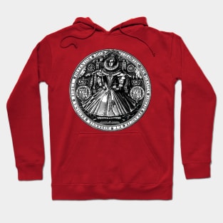 Medallion Queen Elizabeth I on Throne Hoodie